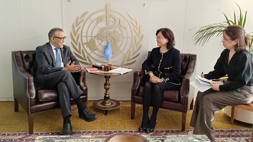 余艷紅率代表團(tuán)訪問(wèn)世界衛(wèi)生組織總部